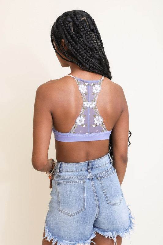 Floral Lattice Bralette - Shop Style & More | Fresh Looks, Everyday Deals & Free Shipping