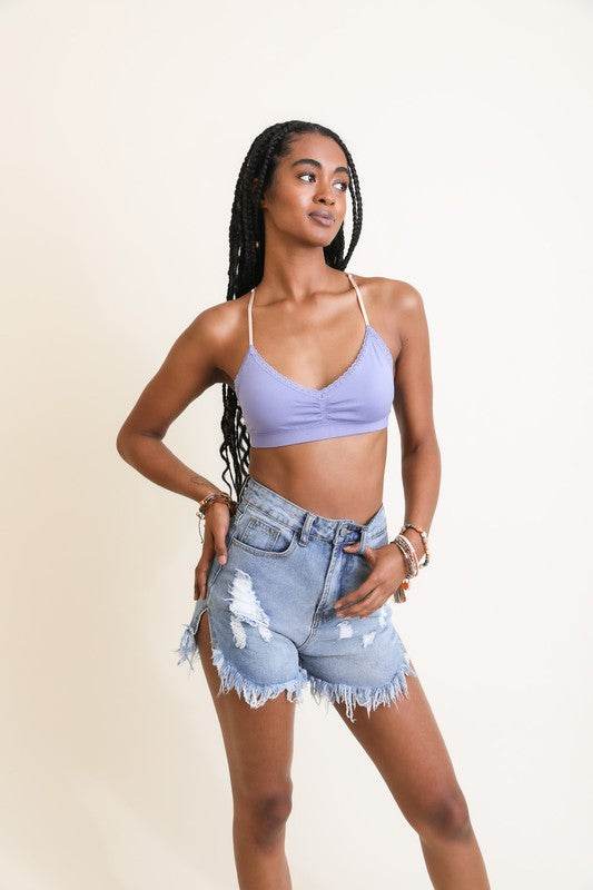 Floral Lattice Bralette - Shop Style & More | Fresh Looks, Everyday Deals & Free Shipping