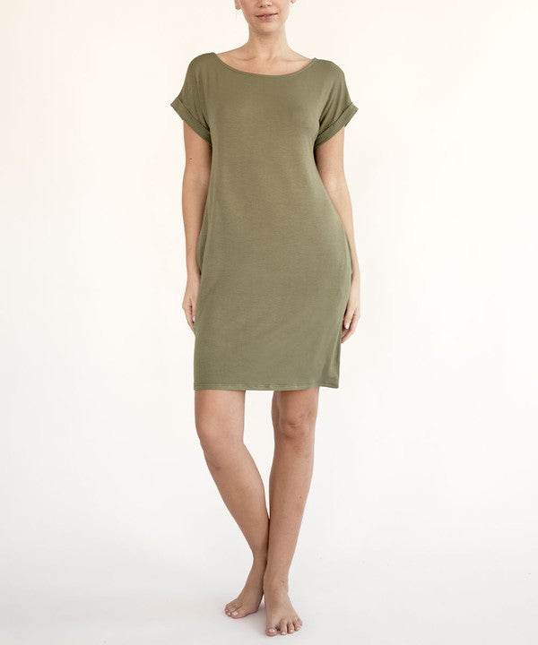 BAMBOO CROP DRESS WITH POCKETS - Shop Style & More | Fresh Looks, Everyday Deals & Free Shipping