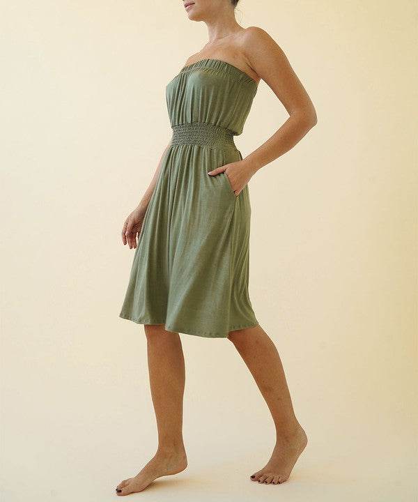 BAMBOO TUBE DRESS KNEE LENGTH - Shop Style & More | Fresh Looks, Everyday Deals & Free Shipping