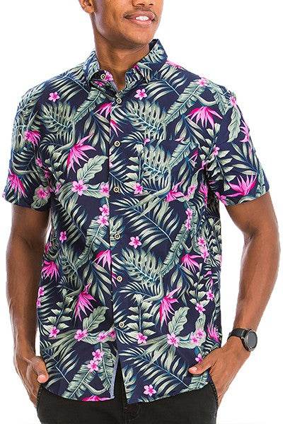 Hawaiian Print Button Down Shirt - Shop Style & More | Fresh Looks, Everyday Deals & Free Shipping