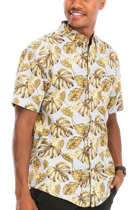 Hawaiian Print Button Down Shirt - Shop Style & More | Fresh Looks, Everyday Deals & Free Shipping