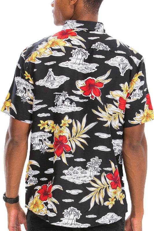 Hawaiian Print Button Down Shirt - Shop Style & More | Fresh Looks, Everyday Deals & Free Shipping