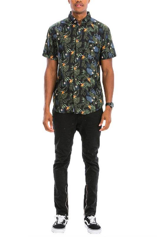 Hawaiian Print Button Down Shirt - Shop Style & More | Fresh Looks, Everyday Deals & Free Shipping