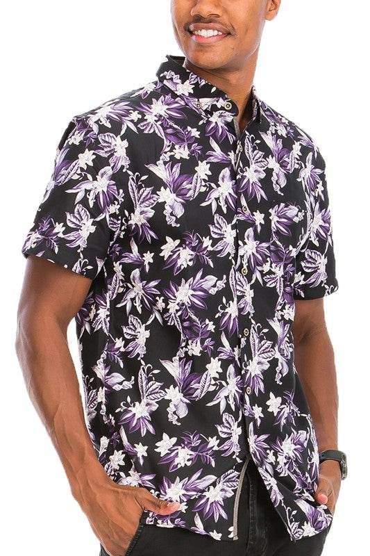 Hawaiian Print Button Down Shirt - Shop Style & More | Fresh Looks, Everyday Deals & Free Shipping