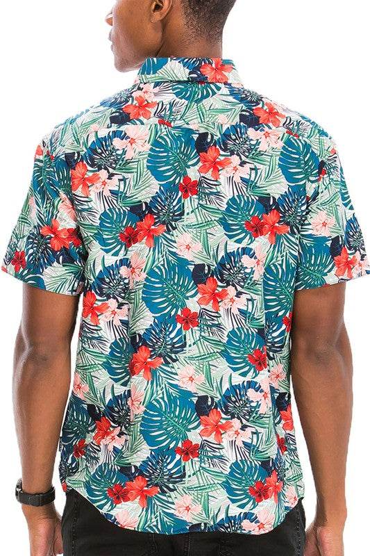 Hawaiian Print Button Down Shirt - Shop Style & More | Fresh Looks, Everyday Deals & Free Shipping