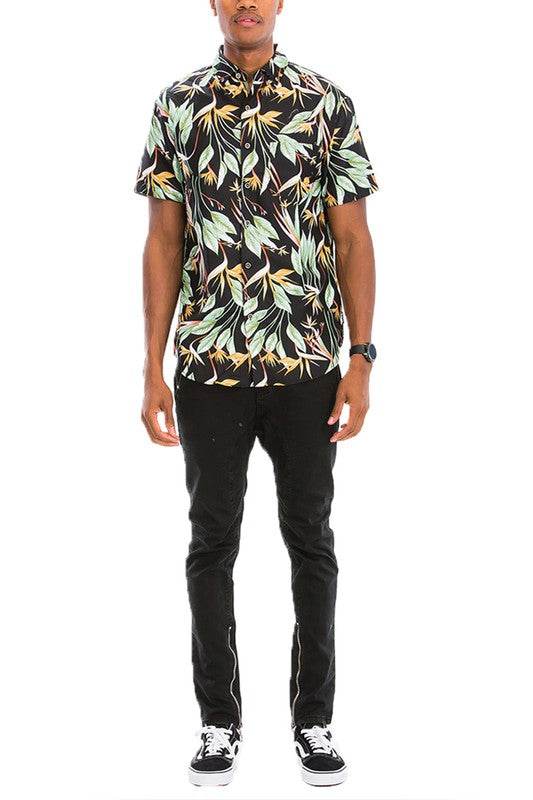 Hawaiian Print Button Down Shirt - Shop Style & More | Fresh Looks, Everyday Deals & Free Shipping