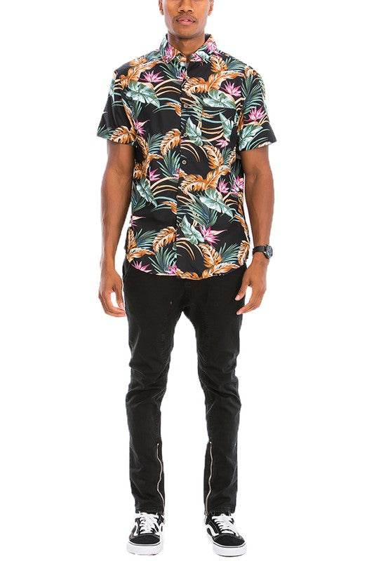 Hawaiian Print Button Down Shirt - Shop Style & More | Fresh Looks, Everyday Deals & Free Shipping