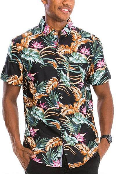 Hawaiian Print Button Down Shirt - Shop Style & More | Fresh Looks, Everyday Deals & Free Shipping