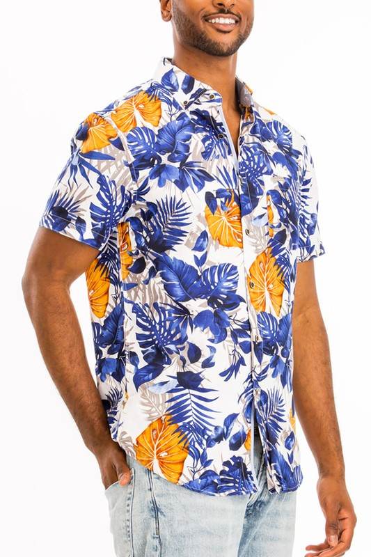 Hawaiian Print Button Down Shirt - Shop Style & More | Fresh Looks, Everyday Deals & Free Shipping