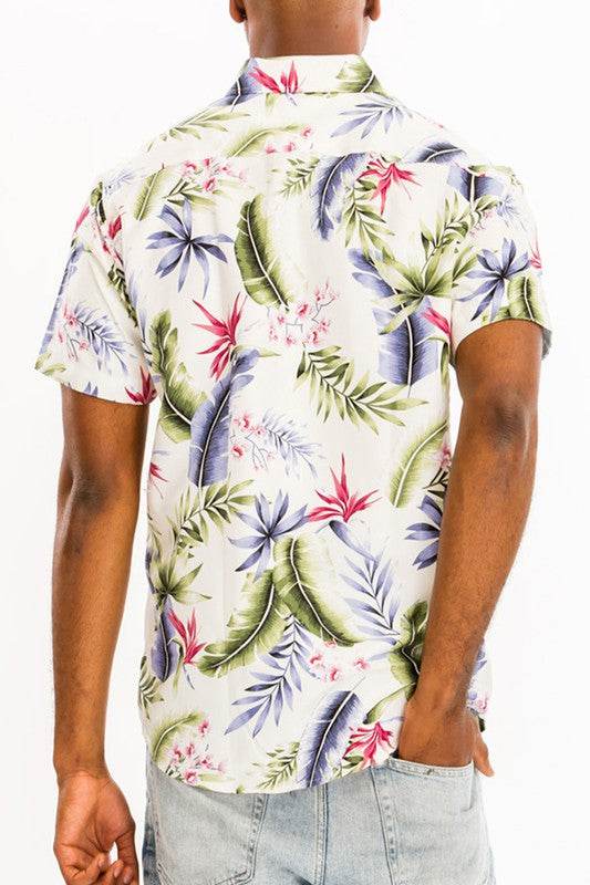 Hawaiian Print Button Down Shirt - Shop Style & More | Fresh Looks, Everyday Deals & Free Shipping