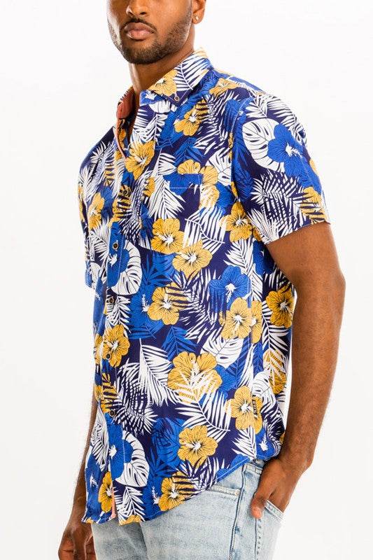 Hawaiian Print Button Down Shirt - Shop Style & More | Fresh Looks, Everyday Deals & Free Shipping
