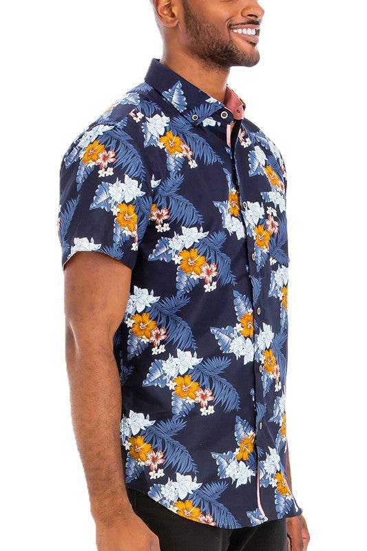 Hawaiian Print Button Down Shirt - Shop Style & More | Fresh Looks, Everyday Deals & Free Shipping