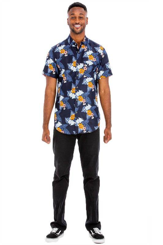 Hawaiian Print Button Down Shirt - Shop Style & More | Fresh Looks, Everyday Deals & Free Shipping