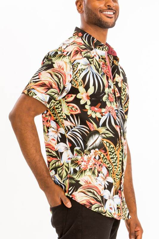 Hawaiian Print Button Down Shirt - Shop Style & More | Fresh Looks, Everyday Deals & Free Shipping