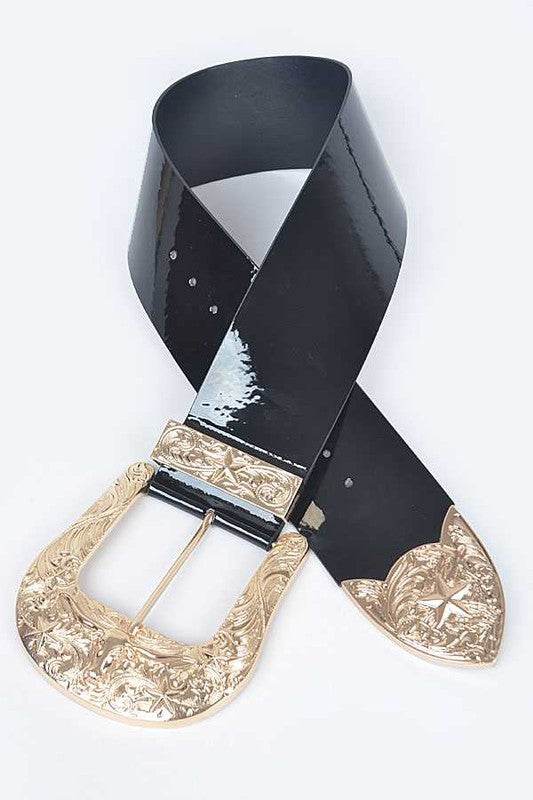 Patent Leather Statement Oversize Belt - Shop Style & More | Fresh Looks, Everyday Deals & Free Shipping