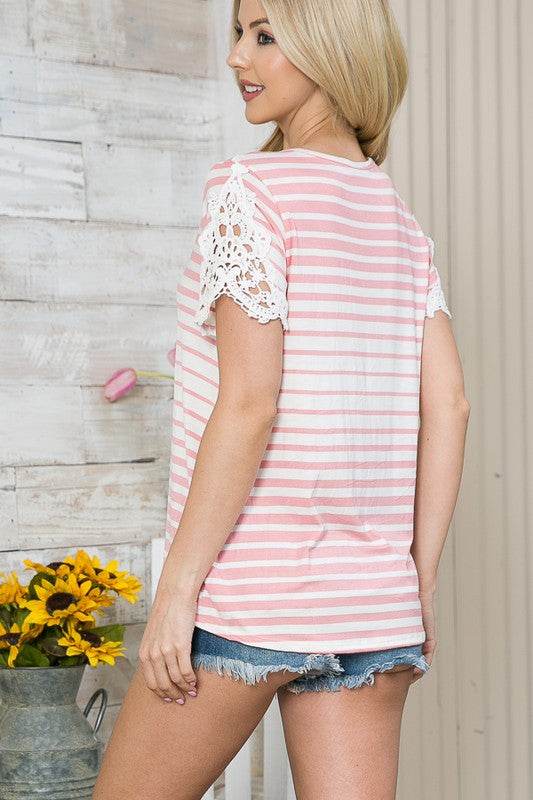 Clunny Patch Sleeve Top - Shop Style & More | Fresh Looks, Everyday Deals & Free Shipping