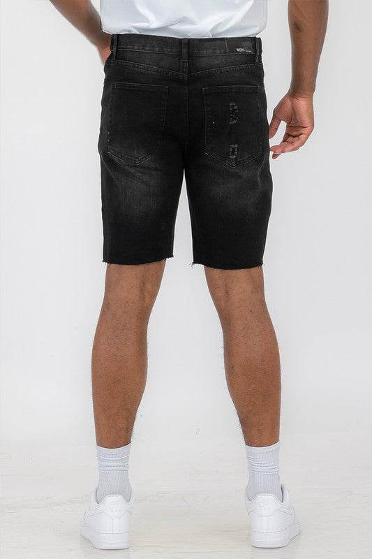 Distressed Stretch Denim Shorts - Shop Style & More | Fresh Looks, Everyday Deals & Free Shipping
