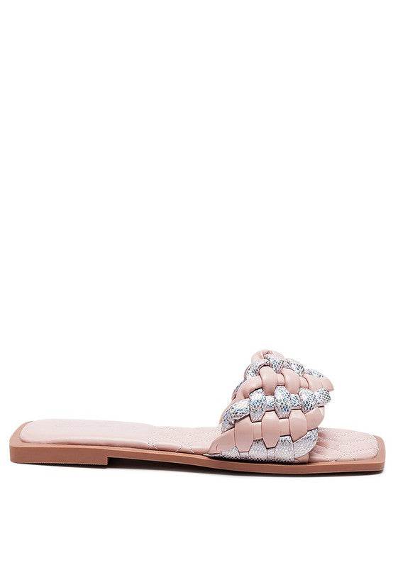 ALLIUM METALLIC WOVEN STRAP FLATS - Shop Style & More | Fresh Looks, Everyday Deals & Free Shipping