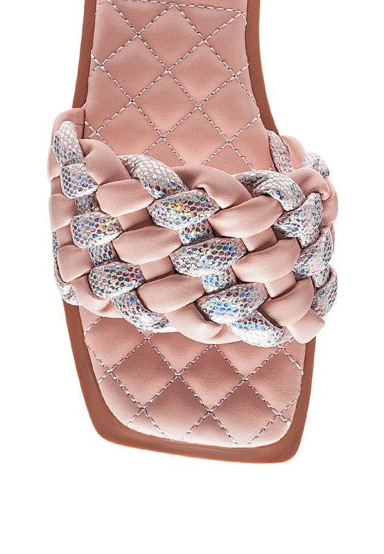 ALLIUM METALLIC WOVEN STRAP FLATS - Shop Style & More | Fresh Looks, Everyday Deals & Free Shipping