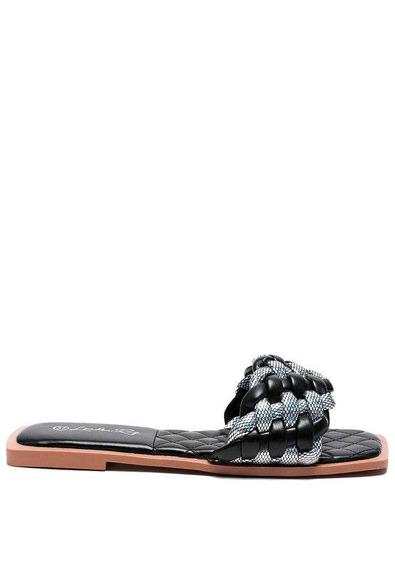 ALLIUM METALLIC WOVEN STRAP FLATS - Shop Style & More | Fresh Looks, Everyday Deals & Free Shipping