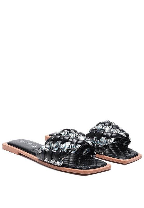 ALLIUM METALLIC WOVEN STRAP FLATS - Shop Style & More | Fresh Looks, Everyday Deals & Free Shipping