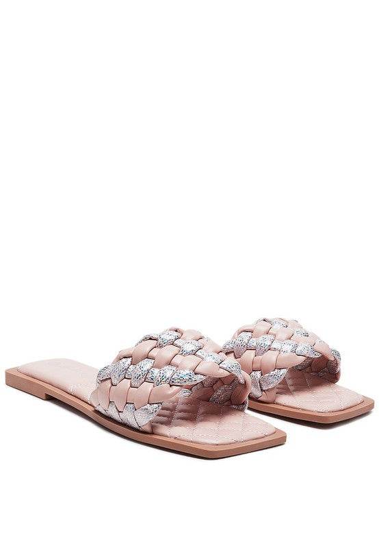 ALLIUM METALLIC WOVEN STRAP FLATS - Shop Style & More | Fresh Looks, Everyday Deals & Free Shipping