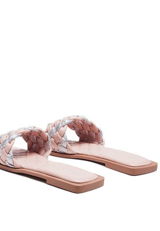 ALLIUM METALLIC WOVEN STRAP FLATS - Shop Style & More | Fresh Looks, Everyday Deals & Free Shipping