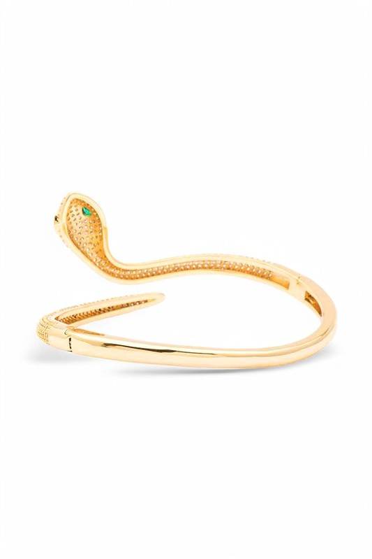 Micro Setting CZ Snake Adjustable Bangle - Shop Style & More | Fresh Looks, Everyday Deals & Free Shipping