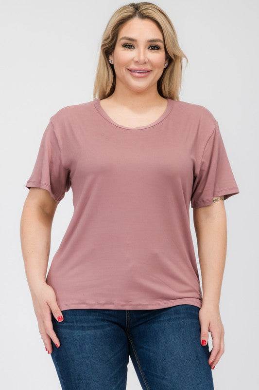 Plus Size Basic Short Sleeve T-shirt - Shop Style & More | Fresh Looks, Everyday Deals & Free Shipping