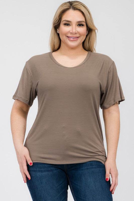 Plus Size Basic Short Sleeve T-shirt - Shop Style & More | Fresh Looks, Everyday Deals & Free Shipping
