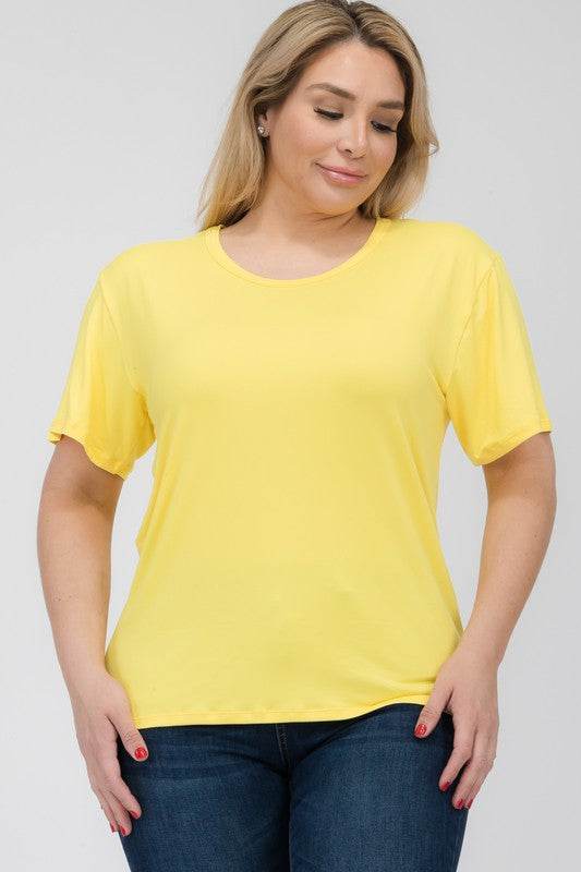 Plus Size Basic Short Sleeve T-shirt - Shop Style & More | Fresh Looks, Everyday Deals & Free Shipping