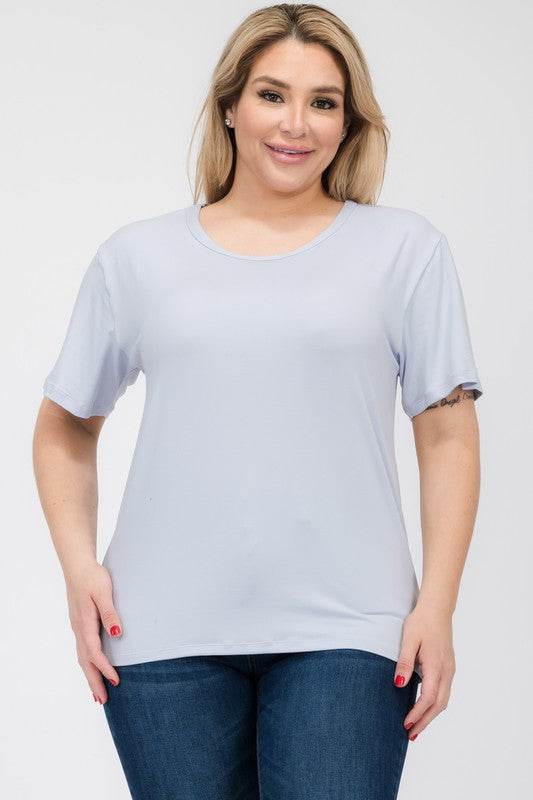 Plus Size Basic Short Sleeve T-shirt - Shop Style & More | Fresh Looks, Everyday Deals & Free Shipping