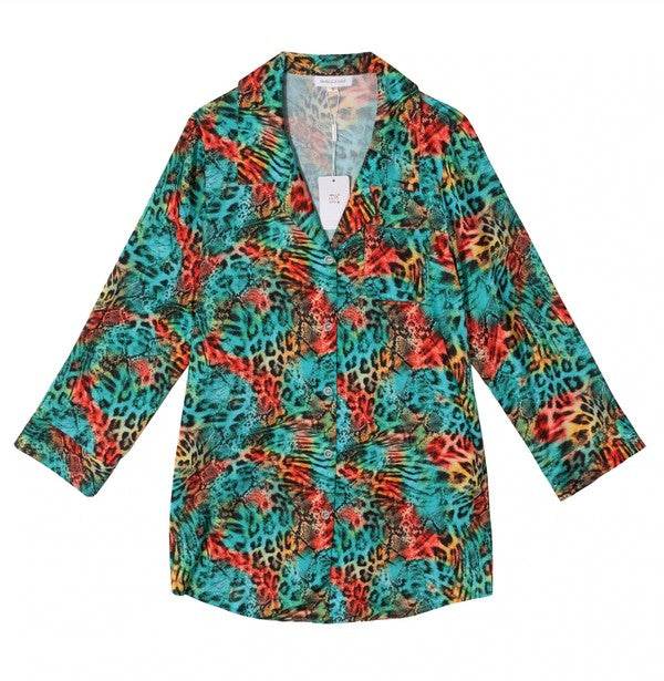 LEOPARD PRINT SLEEP SHIRT - Shop Style & More | Fresh Looks, Everyday Deals & Free Shipping