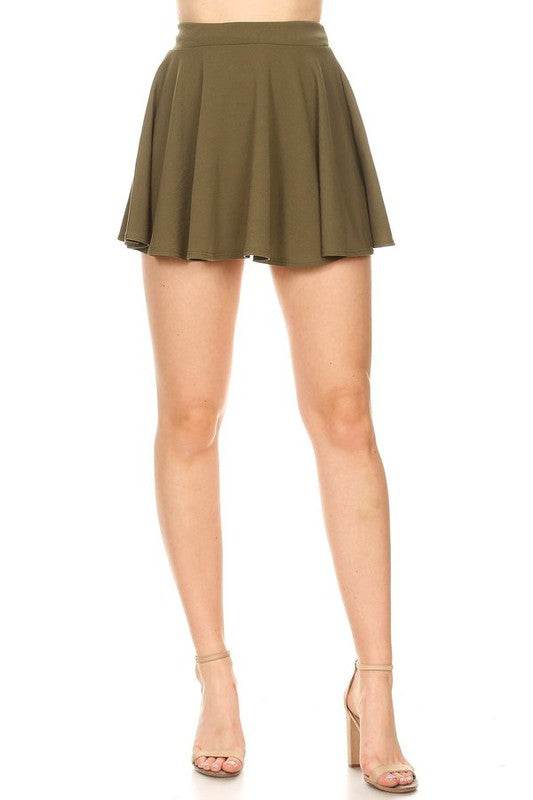 Solid A-line Mini Skirt - Shop Style & More | Fresh Looks, Everyday Deals & Free Shipping
