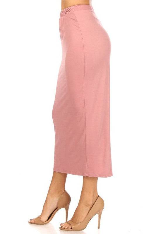Solid Midi Pencil Skirt - Shop Style & More | Fresh Looks, Everyday Deals & Free Shipping