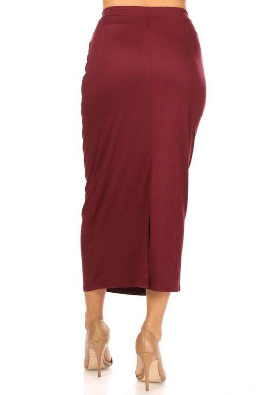 Solid Midi Pencil Skirt - Shop Style & More | Fresh Looks, Everyday Deals & Free Shipping