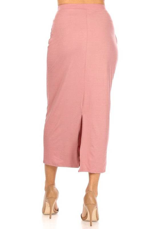 Solid Midi Pencil Skirt - Shop Style & More | Fresh Looks, Everyday Deals & Free Shipping