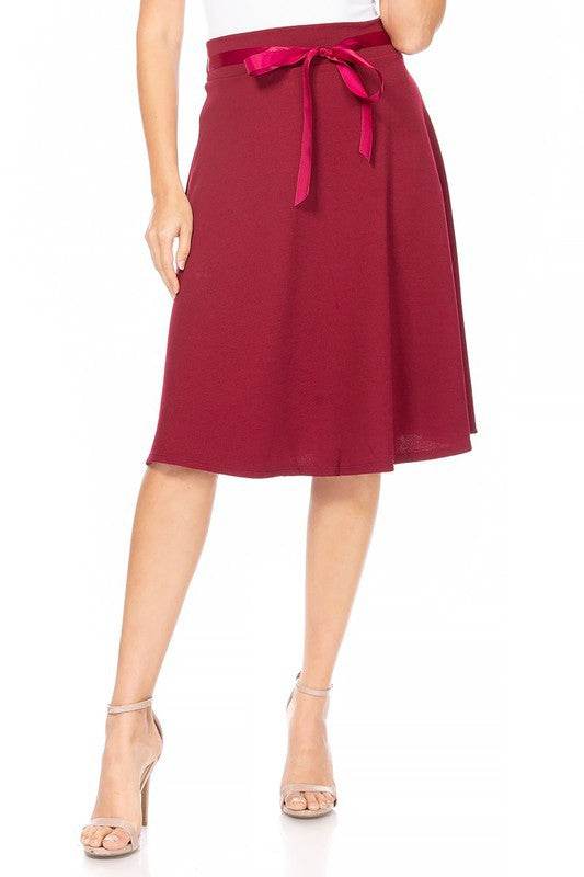 Solid A-line Skirt - Shop Style & More | Fresh Looks, Everyday Deals & Free Shipping