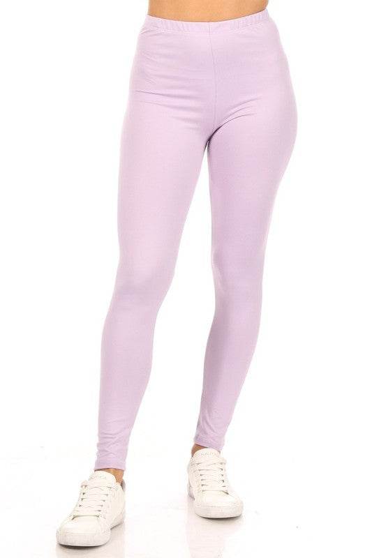 Solid high rise fitted leggings - Shop Style & More | Fresh Looks, Everyday Deals & Free Shipping