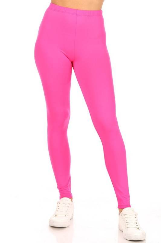 Solid high rise fitted leggings - Shop Style & More | Fresh Looks, Everyday Deals & Free Shipping