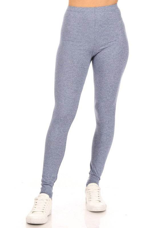 Solid high rise fitted leggings - Shop Style & More | Fresh Looks, Everyday Deals & Free Shipping