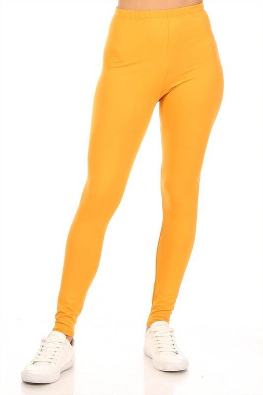 Solid high rise fitted leggings - Shop Style & More | Fresh Looks, Everyday Deals & Free Shipping
