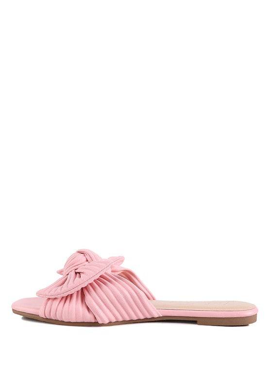 Little Jane Textured Bow Slider Flats - Shop Style & More | Fresh Looks, Everyday Deals & Free Shipping