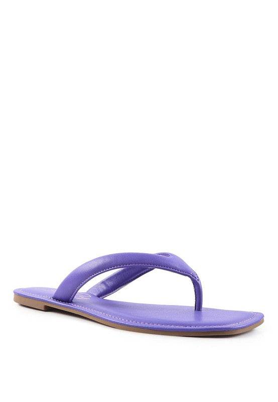 RERA SQUARE TOE THONG FLATS - Shop Style & More | Fresh Looks, Everyday Deals & Free Shipping