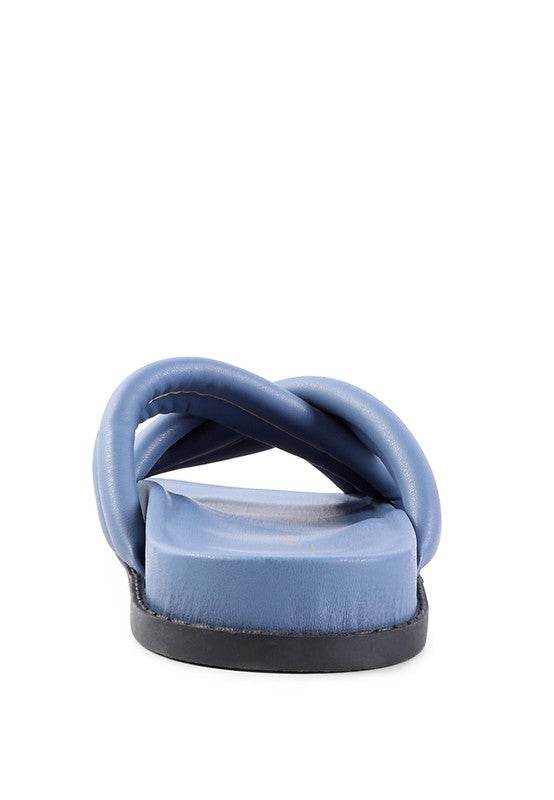 TORA QUILTED STRAP SLIDER FLATS - Shop Style & More | Fresh Looks, Everyday Deals & Free Shipping