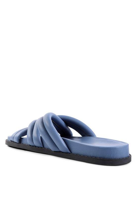 TORA QUILTED STRAP SLIDER FLATS - Shop Style & More | Fresh Looks, Everyday Deals & Free Shipping