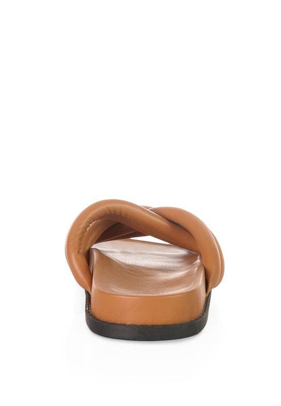 TORA QUILTED STRAP SLIDER FLATS - Shop Style & More | Fresh Looks, Everyday Deals & Free Shipping