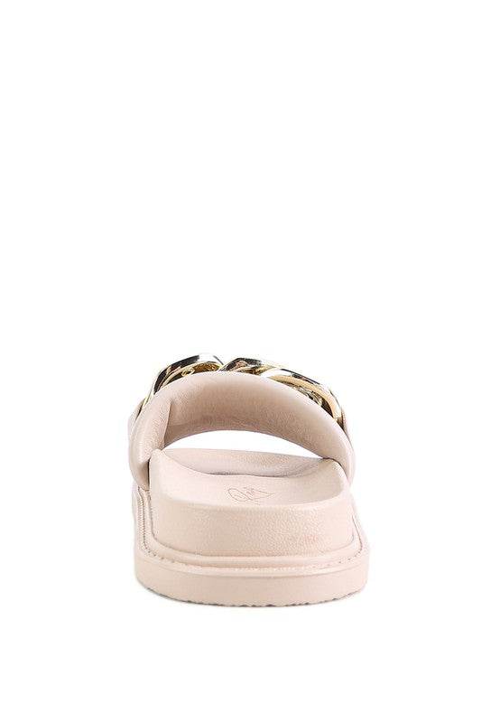 ONYX METAL CHAIN SLIDER FLATS - Shop Style & More | Fresh Looks, Everyday Deals & Free Shipping