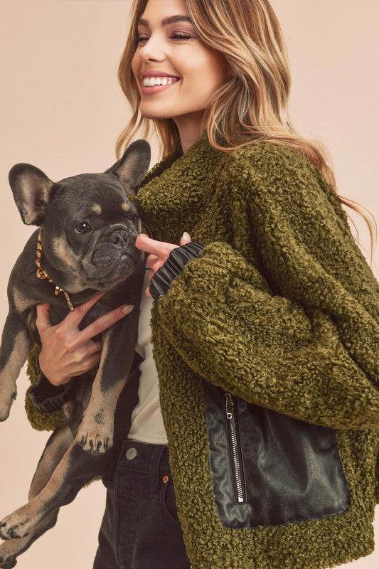 Penny Vegan Sherpa Jacket - Shop Style & More | Fresh Looks, Everyday Deals & Free Shipping